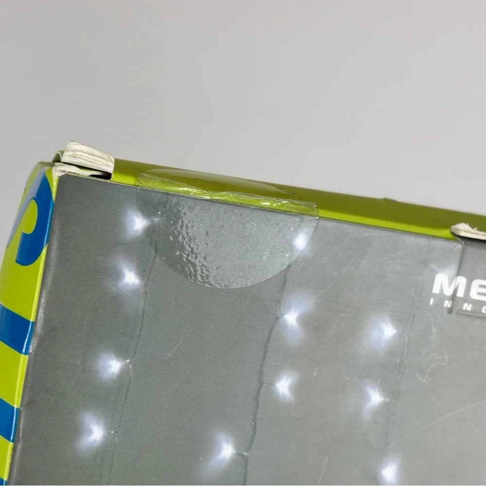 Cascading 96 LED Curtain Lights - White and Green 3.5 × 5 feet